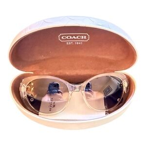 Like New Coach Women's Sunglasses - Clear Acrylic